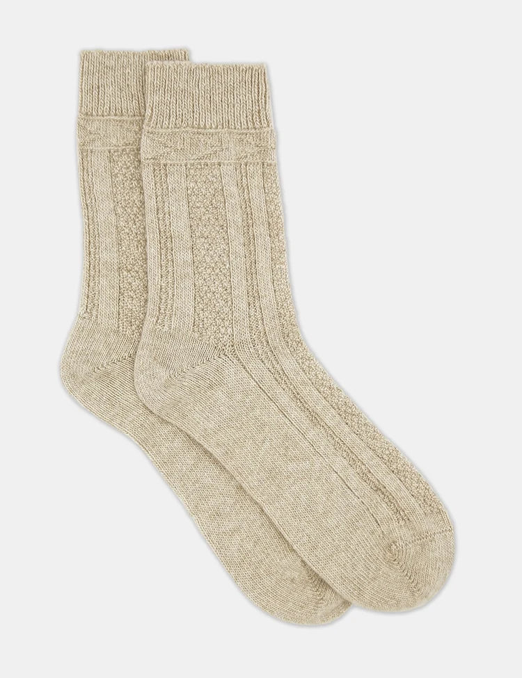 Levante Camella Crew Sock | Oatmeal