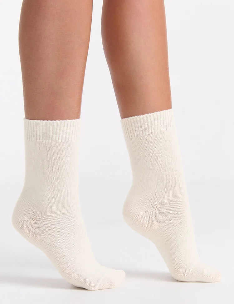 Levante Pina Crew Sock | Creme