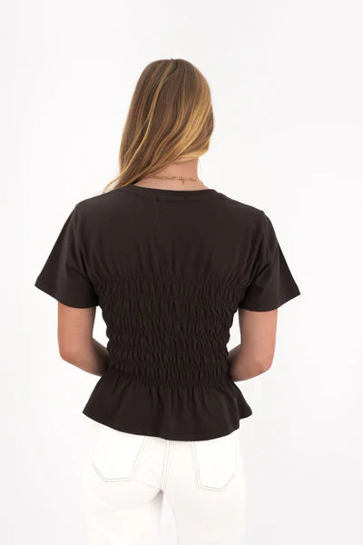 All About Eve Lipa Ruched Top Brown