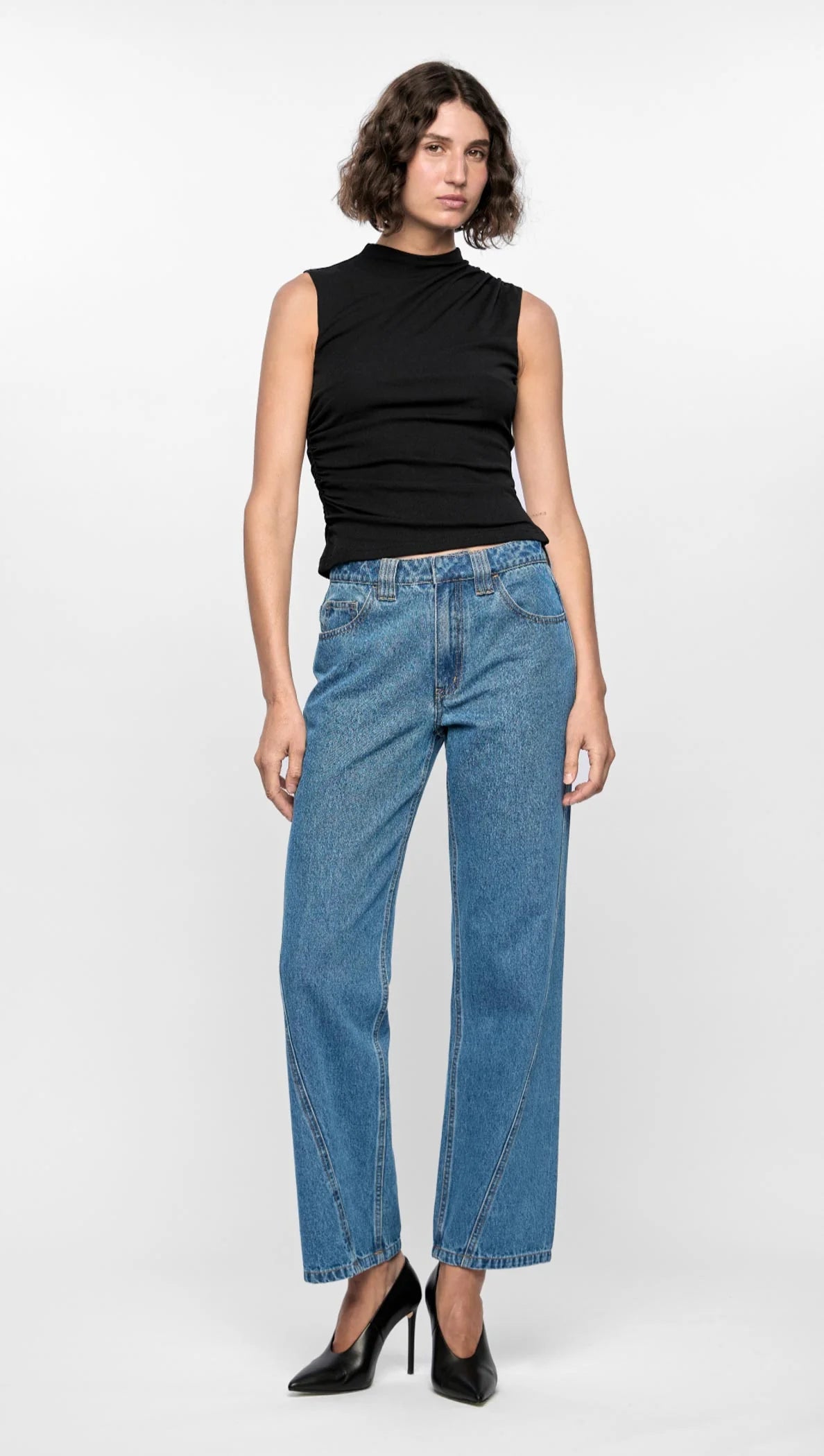 STAPLE THE LABEL MADDOX TOP BLACK