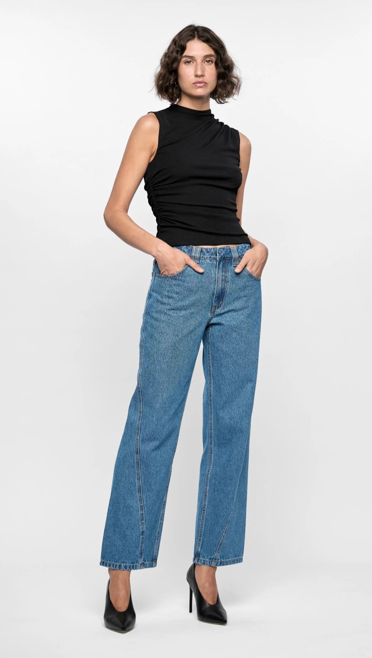 STAPLE THE LABEL MADDOX TOP BLACK