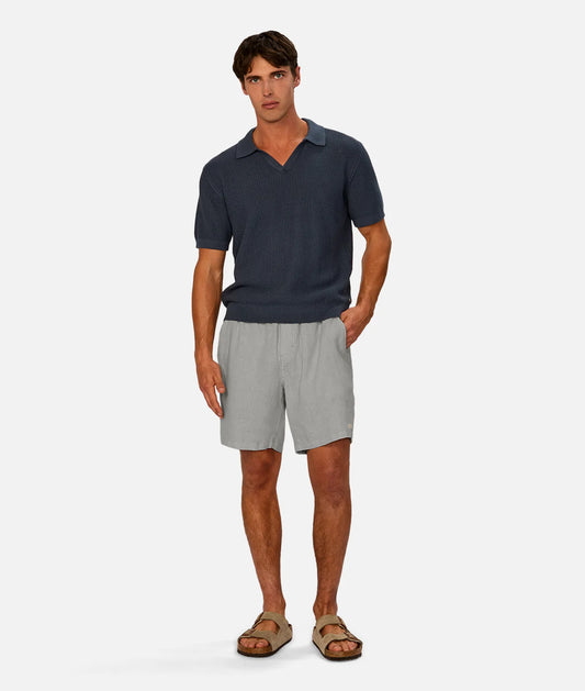 INDUSTRIE THE MARINA LINEN SHORT AEGEAN