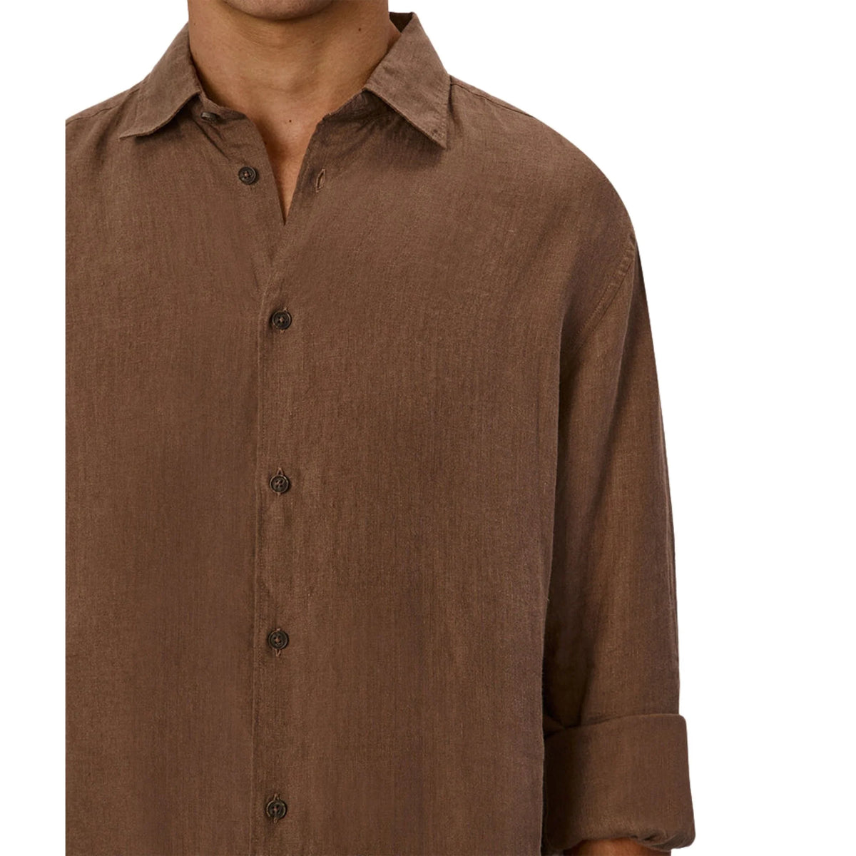 Industrie The St Martins Long Sleeve Shirt | Macchiato