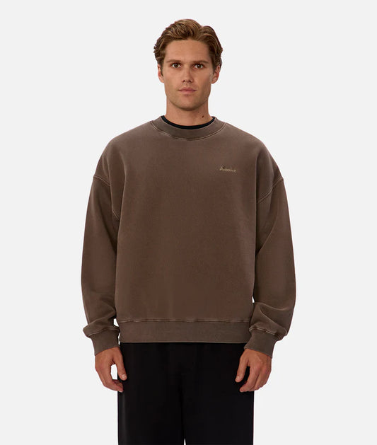 INDUSTRIE THE NEW DEL SUR WASHED SWEAT MOCHA