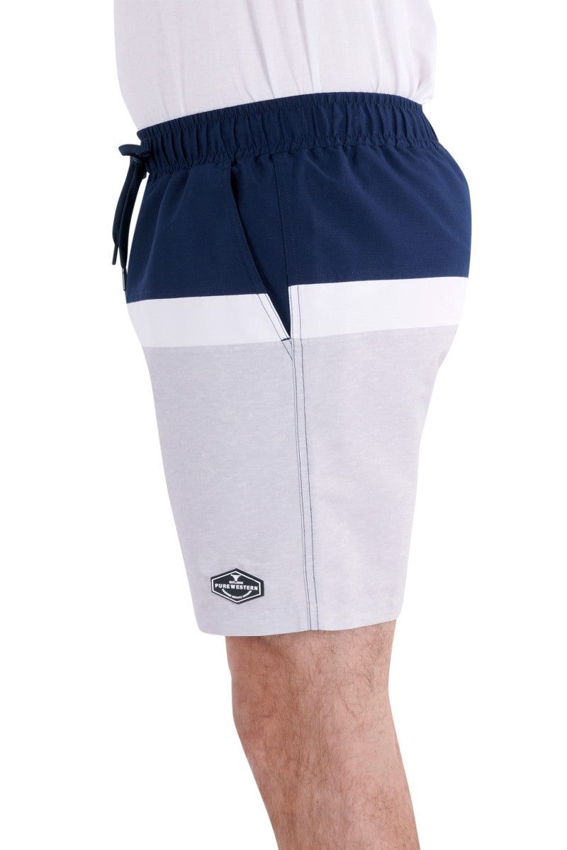 PURE WESTERN LIAM BOARDSHORT NAVY/GREY MARLE