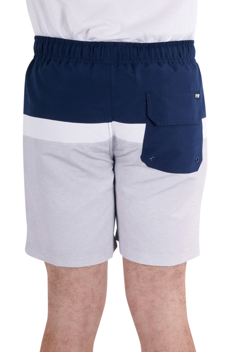 PURE WESTERN LIAM BOARDSHORT NAVY/GREY MARLE