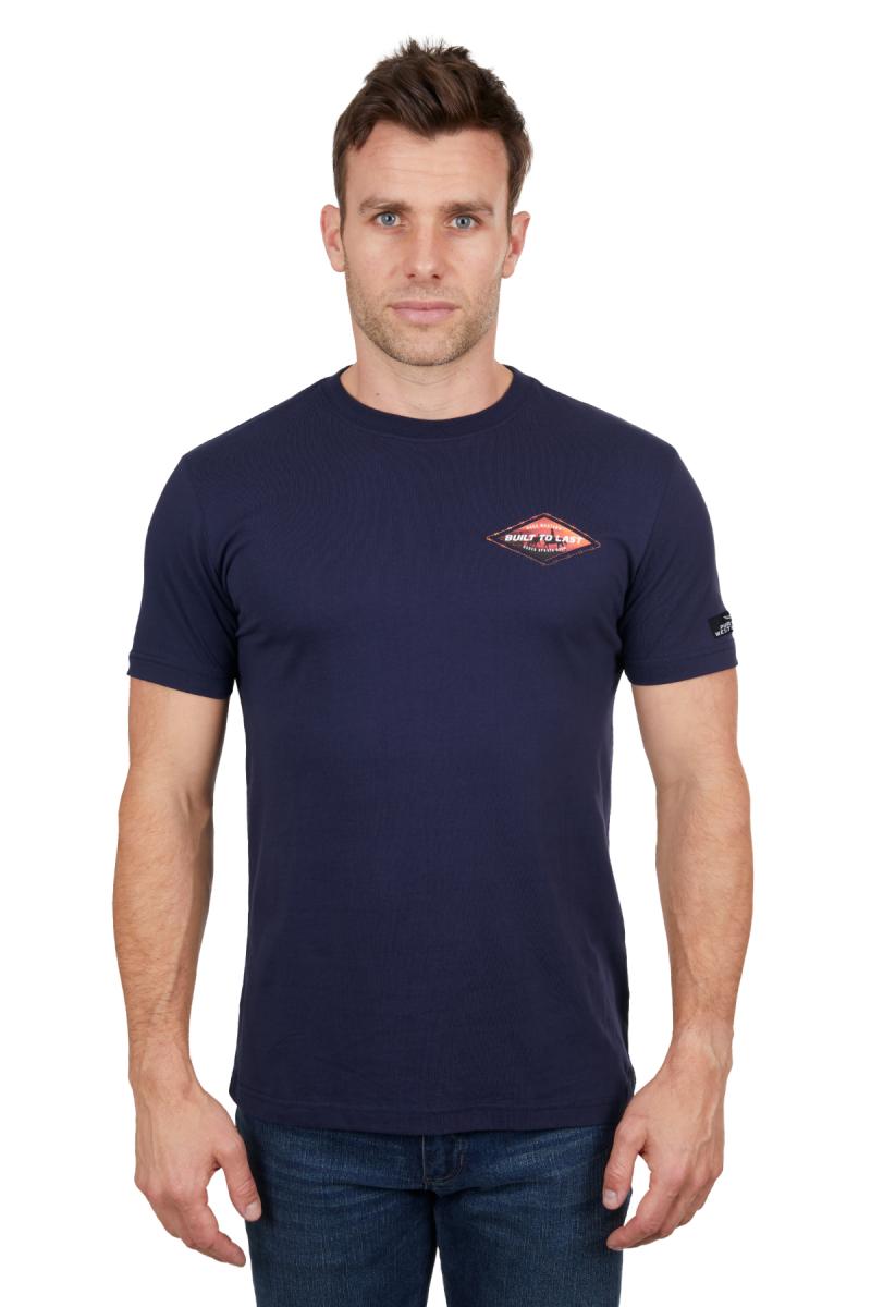 PURE WESTERN MENS NEIL SS TEE NAVY