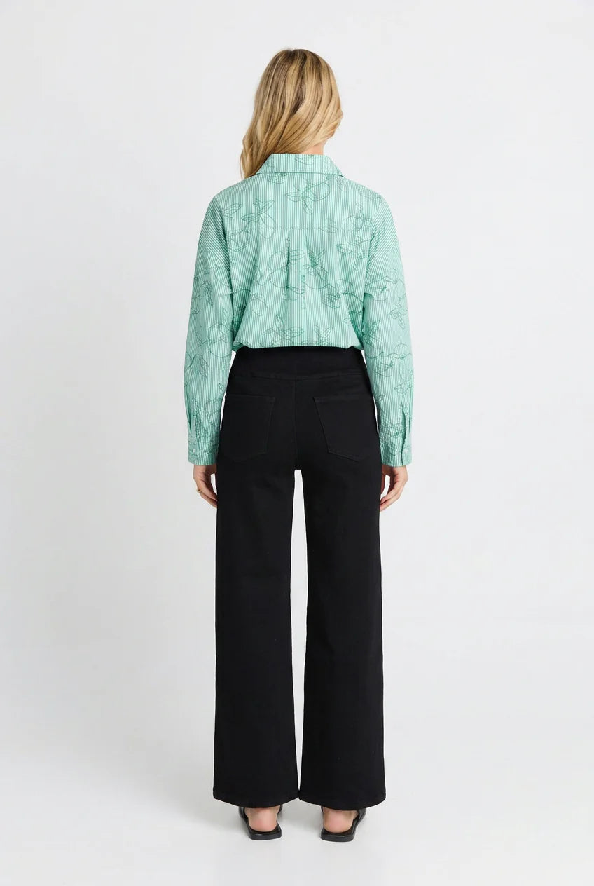 Betty Basics Straight Stretch Jean | Black