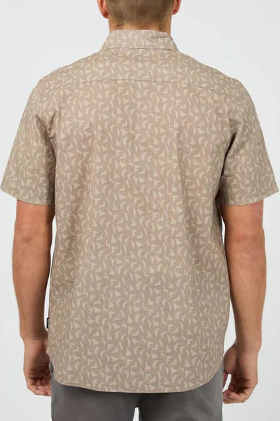 St Goliath Portsea Short Sleeve Shirt Mushroom