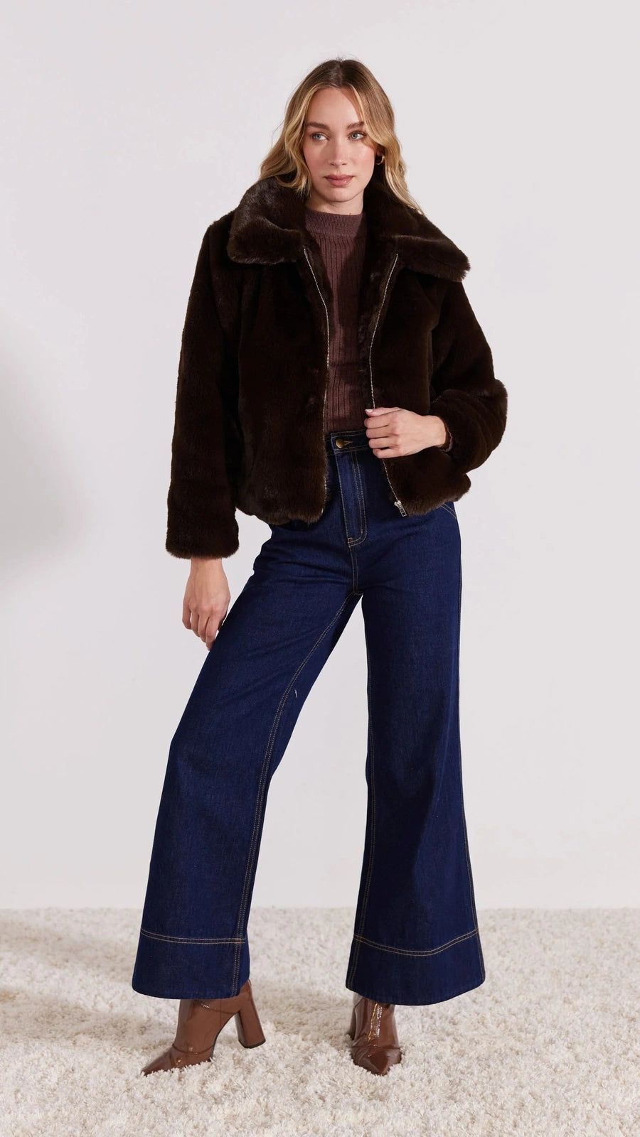 STAPLE THE LABEL ROXANNA FUR JACKET