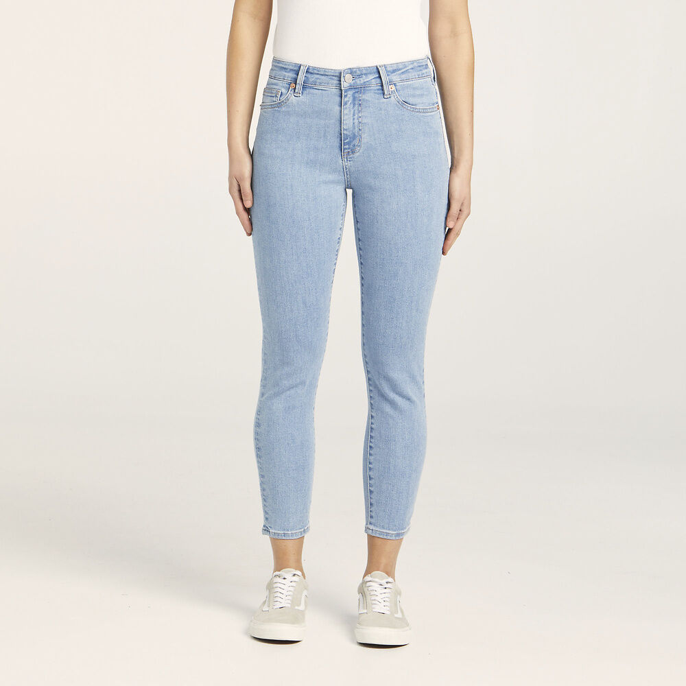 RIDERS MID CROP JEAN CRYSTAL BLUE