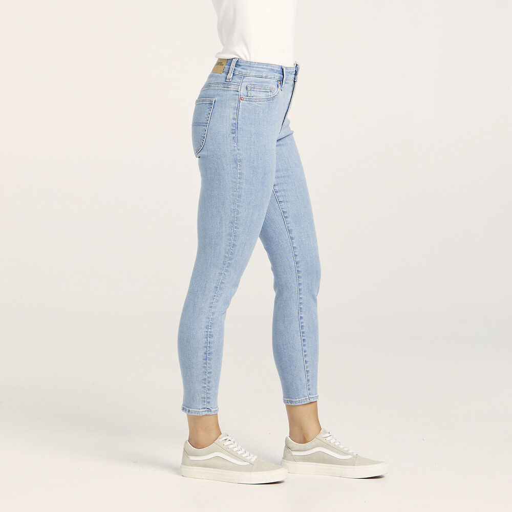 RIDERS MID CROP JEAN CRYSTAL BLUE