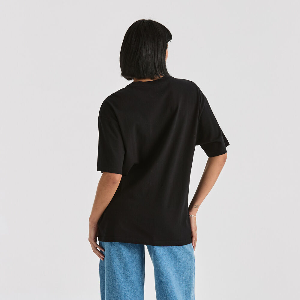 RIDERS ESSENTIAL SLOUCH TEE BLACK