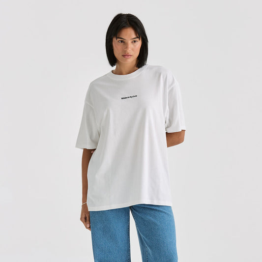 RIDERS ESSENTIAL SLOUCH TEE WHITE