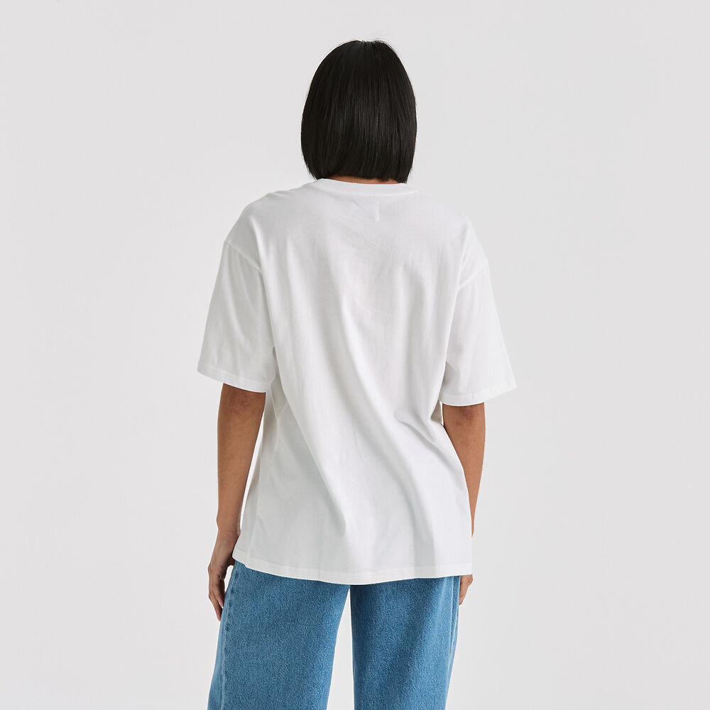 RIDERS ESSENTIAL SLOUCH TEE WHITE