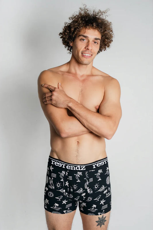 REER ENDZ ORGANIC COTTON MENS TRUNK ABSRACT HORIZON