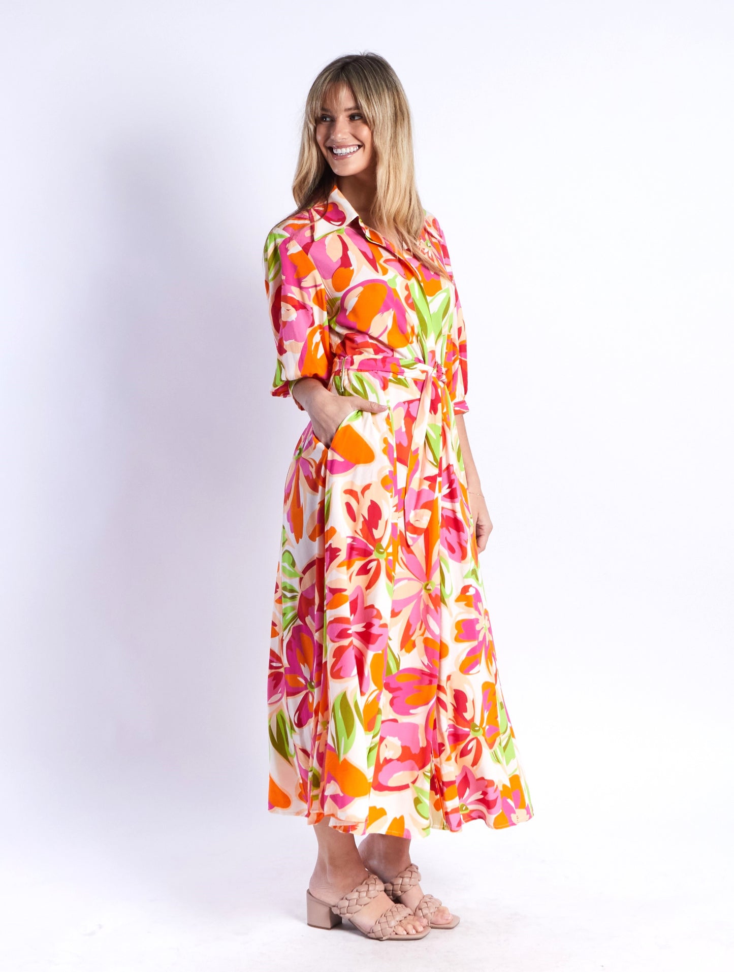 LEONI BIANCA DRESS FLORAL