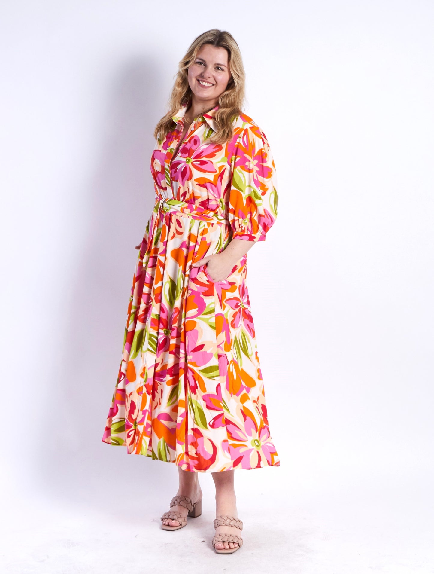 LEONI BIANCA DRESS FLORAL