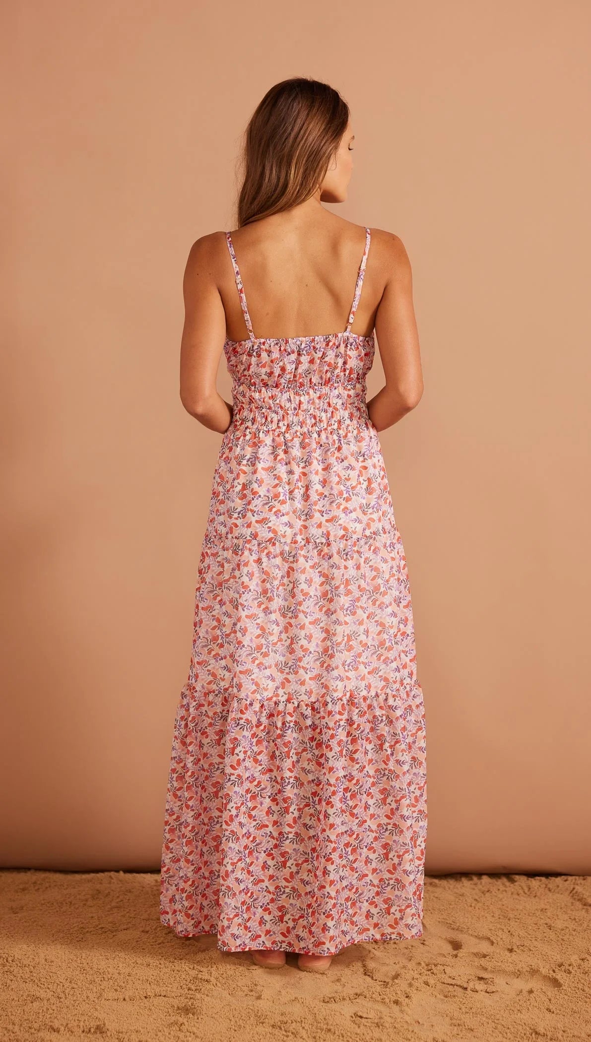 MINK PINK SANTA MARTA MIDI DRESS PINK DITZY FLORAL