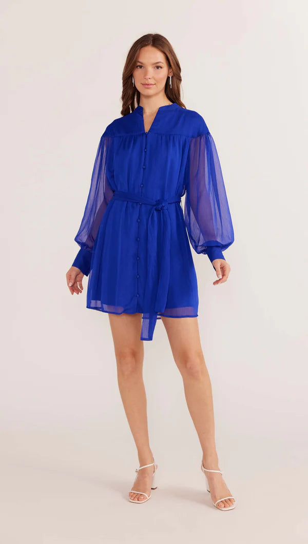 MINK PINK MARINA MINI DRESS SAPPHIRE BLUE