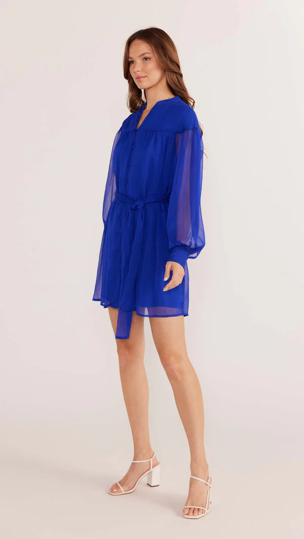 MINK PINK MARINA MINI DRESS SAPPHIRE BLUE