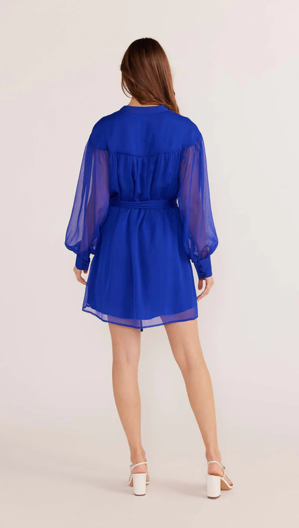 MINK PINK MARINA MINI DRESS SAPPHIRE BLUE