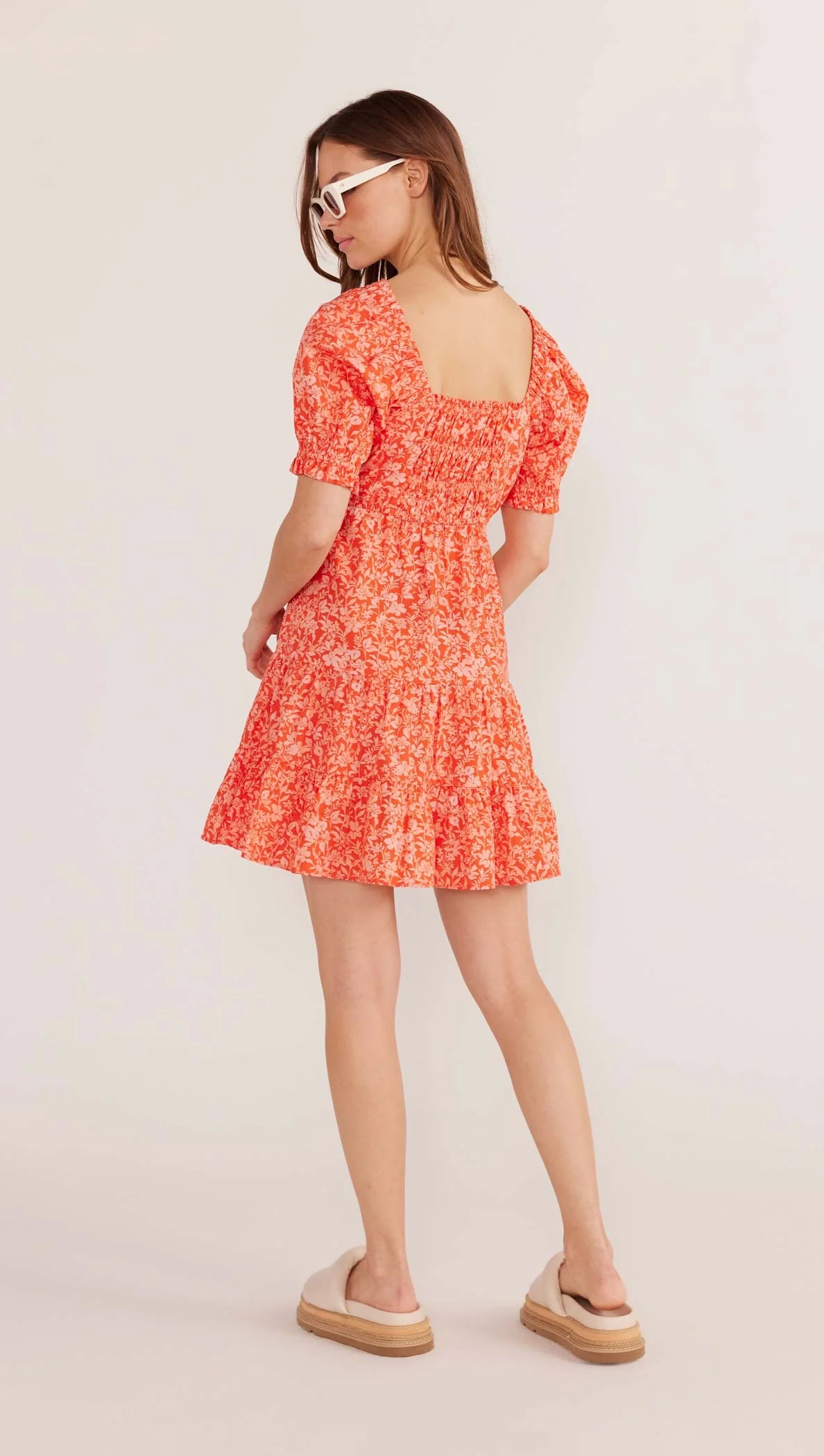 MINKPINK SHAYNA PUFF SLEEVE MINI DRESS DITZY-FLORAL