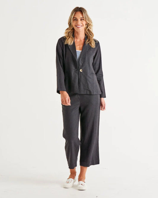 BETTY BASICS LISSET BLAZER COAL