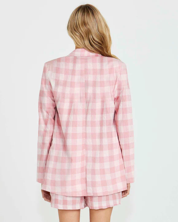 SASS PIPPA BLAZER PINK CHECK