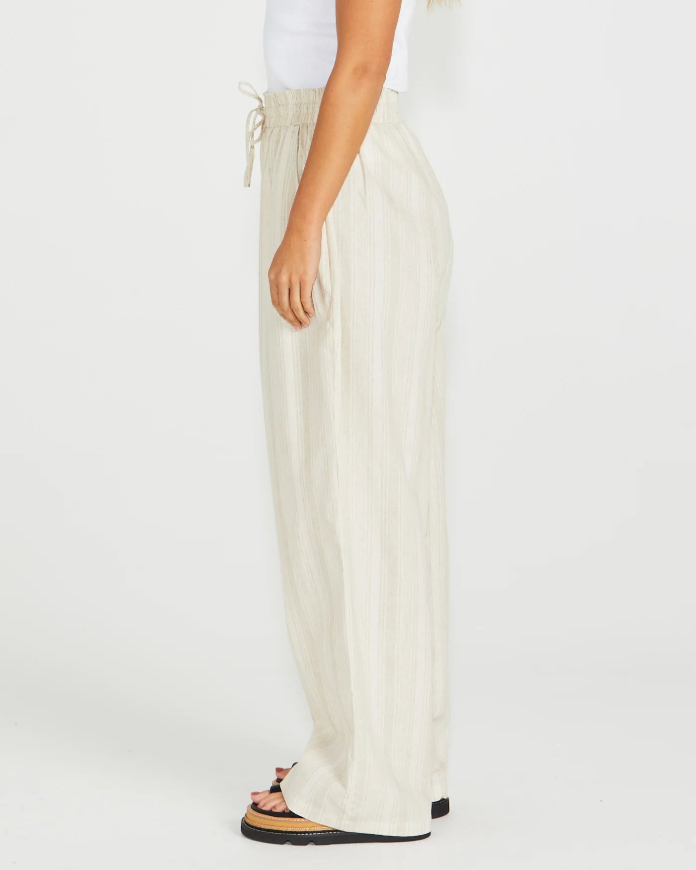 SASS ODELL PANT NATURAL STRIPE