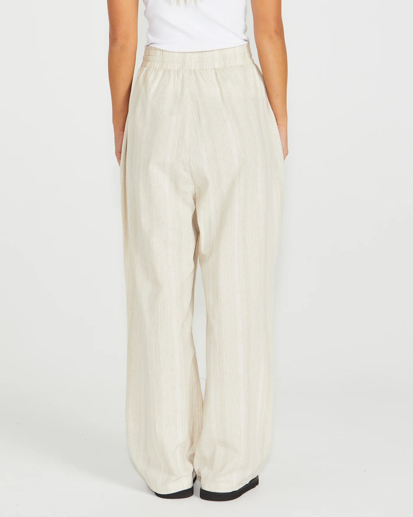 SASS ODELL PANT NATURAL STRIPE