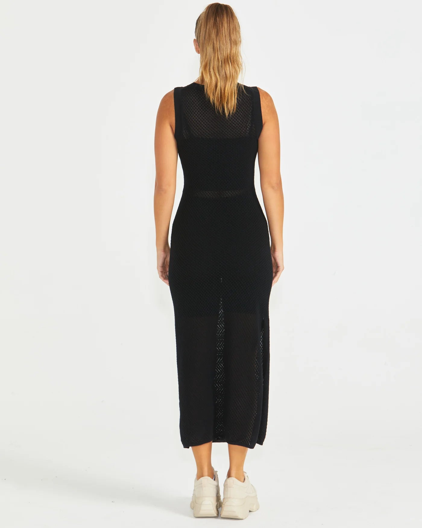 SASS MARDIE KNIT DRESS BLACK