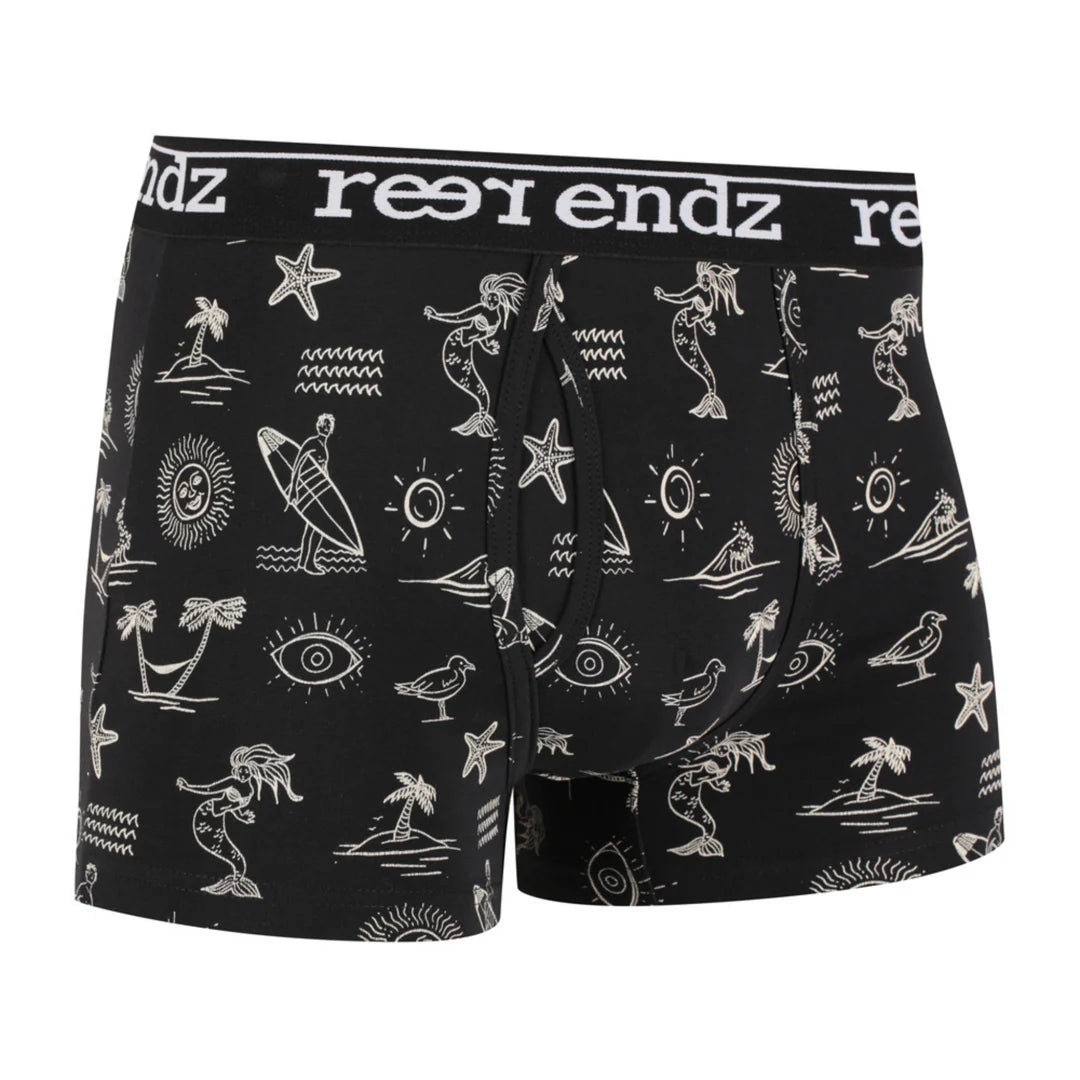 REER ENDZ ORGANIC COTTON MENS TRUNK ABSRACT HORIZON