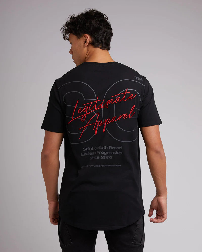 ST GOLIATH ARCHIVE TEE BLACK