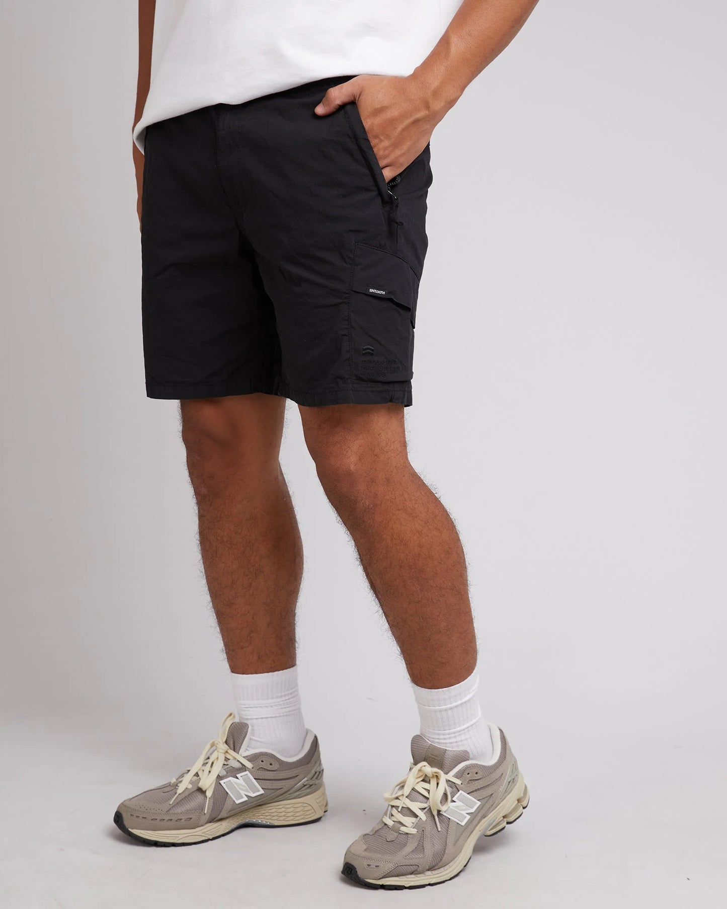 ST GOLIATH HD TWILL SHORT WASHED BLACK