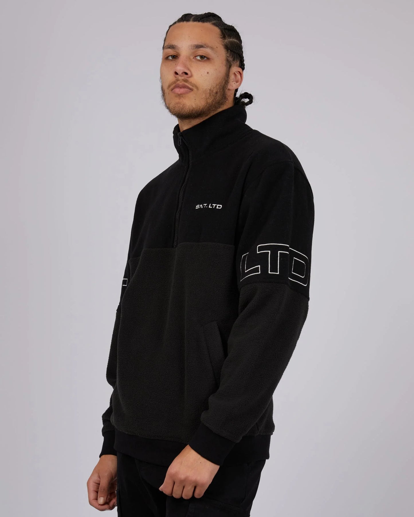 ST GOLIATH POLAR QTR ZIP BLACK