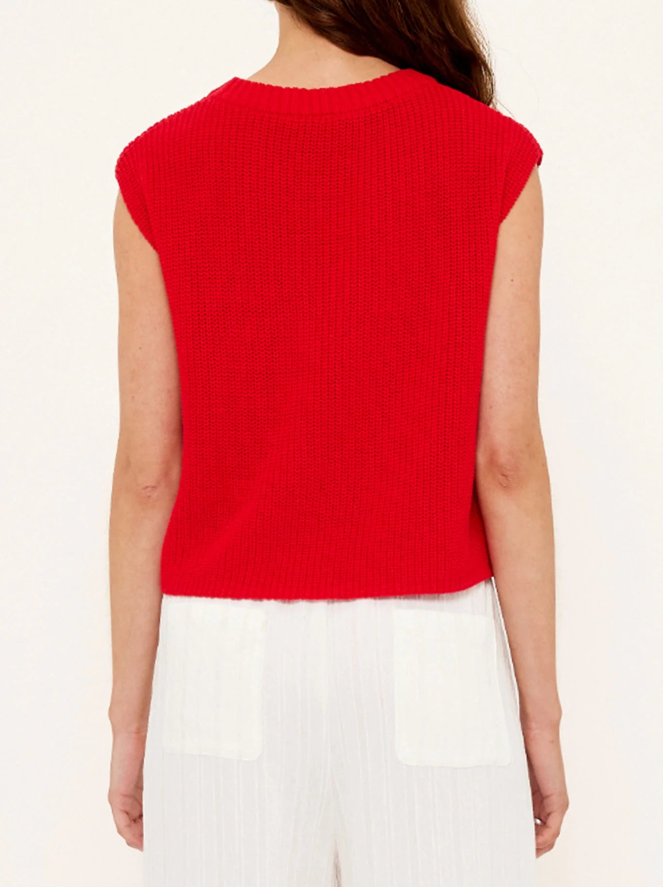 STAPLE THE LABEL ELLIS KNIT TANK RED