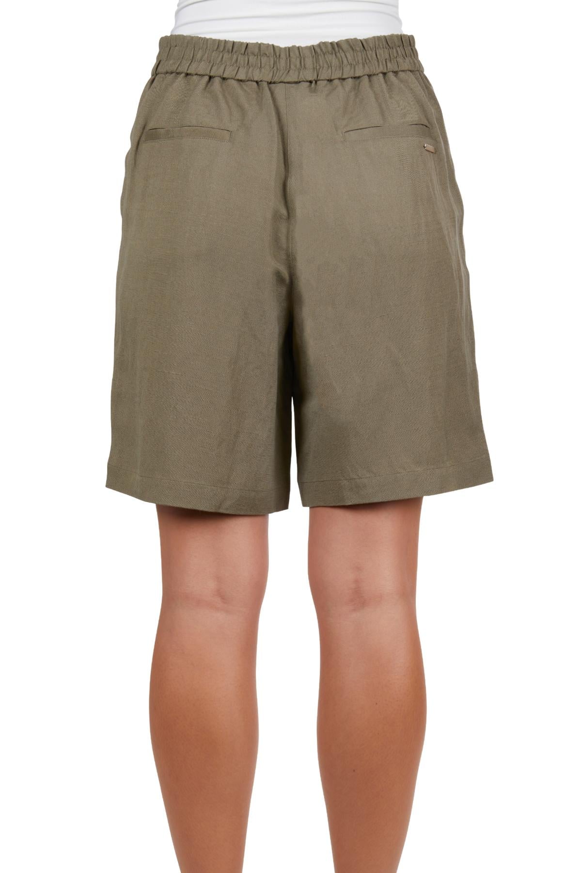 THOMAS COOK WOMENS ISABEL LINEN SHORT KHAKI