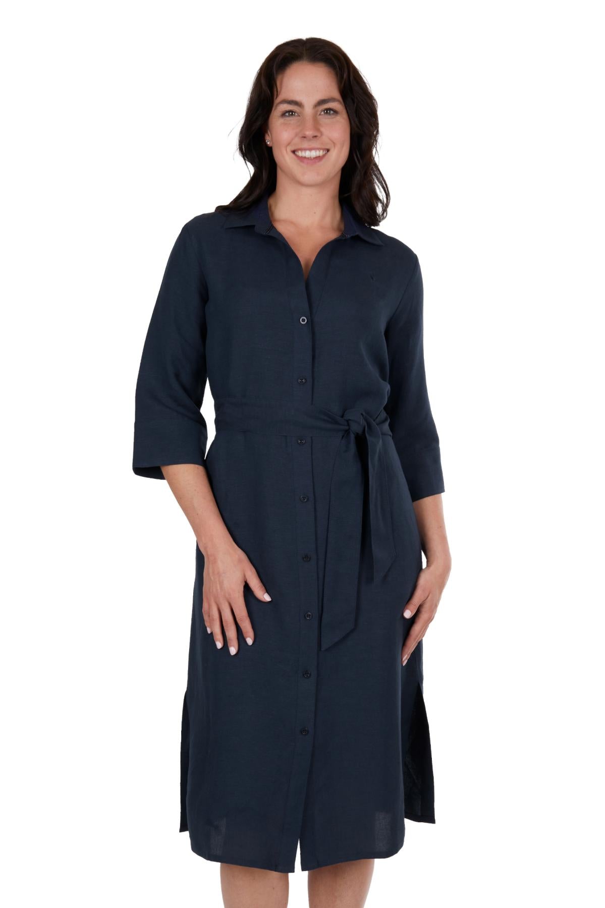 THOMAS COOK HALENA SHIRT DRESS NAVY