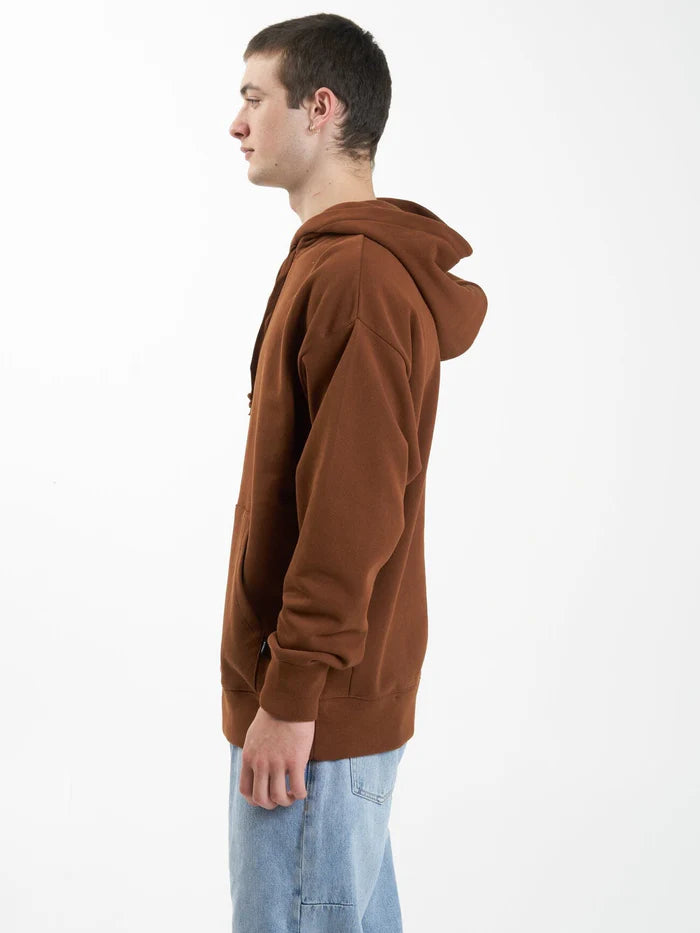 THRILLS MINIMAL SLOUCH PULL ON HOOD CHESTNUT