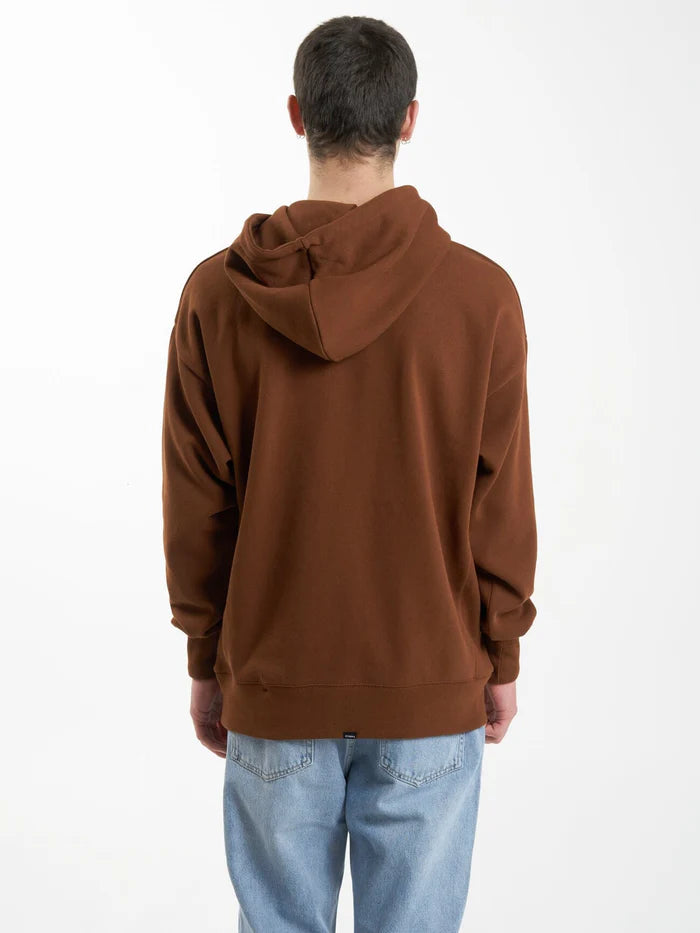 THRILLS MINIMAL SLOUCH PULL ON HOOD CHESTNUT