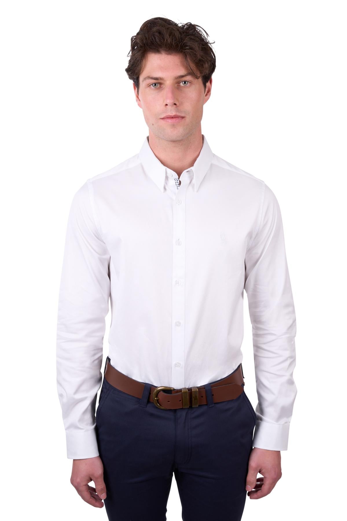 THOMAS COOK CALLUM TAILORED LS SHIRT WHITE