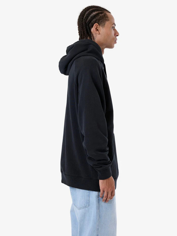 THRILLS IN BLOOM RAGLAN PULL ON HOOD TWILIGHT BLACK