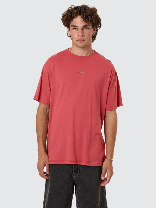 THRILLS MINIMAL THRILLS MERCH FIT TEE REDWOOD