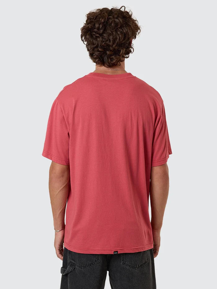 THRILLS MINIMAL THRILLS MERCH FIT TEE REDWOOD