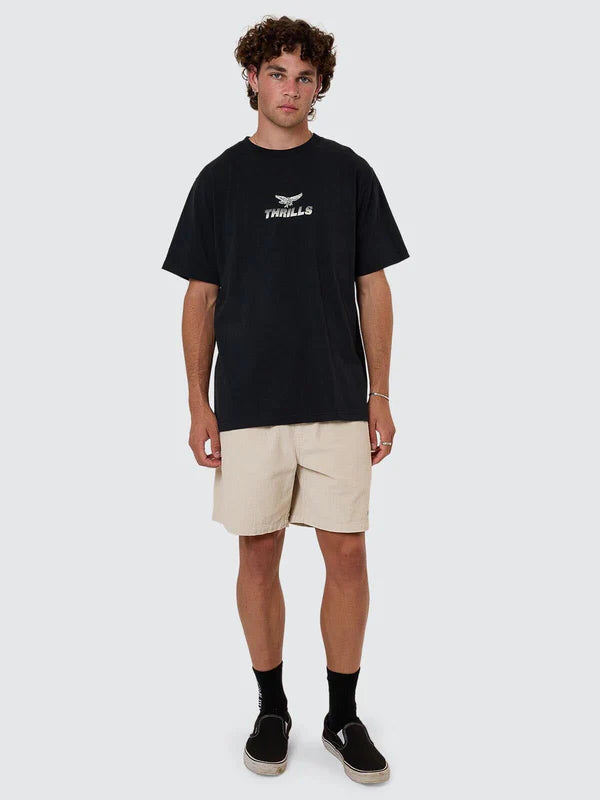 THRILLS PARADISE BEFORE ANARCHY MERCH FIT TEE WASHED BLACK