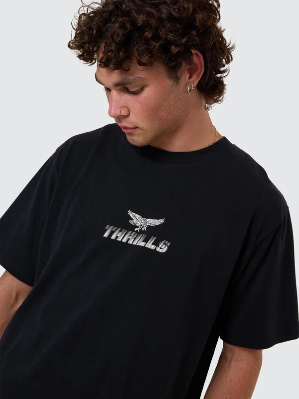 THRILLS PARADISE BEFORE ANARCHY MERCH FIT TEE WASHED BLACK