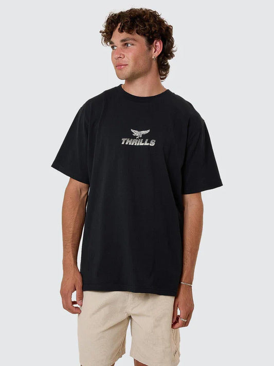 THRILLS PARADISE BEFORE ANARCHY MERCH FIT TEE WASHED BLACK