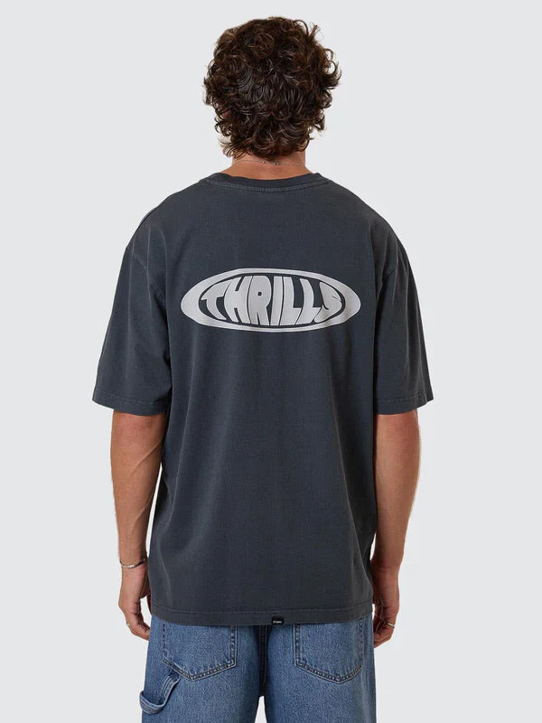 THRILLS SHADOWLESS OVERSIZE FIT TEE SMOG