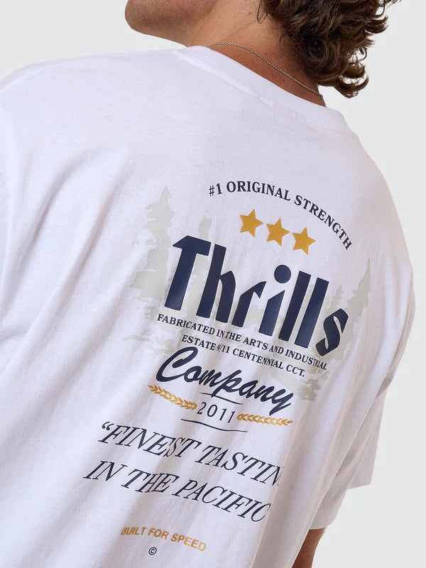 THRILLS OG STRENGTH MERCH FIT TEE WHITE